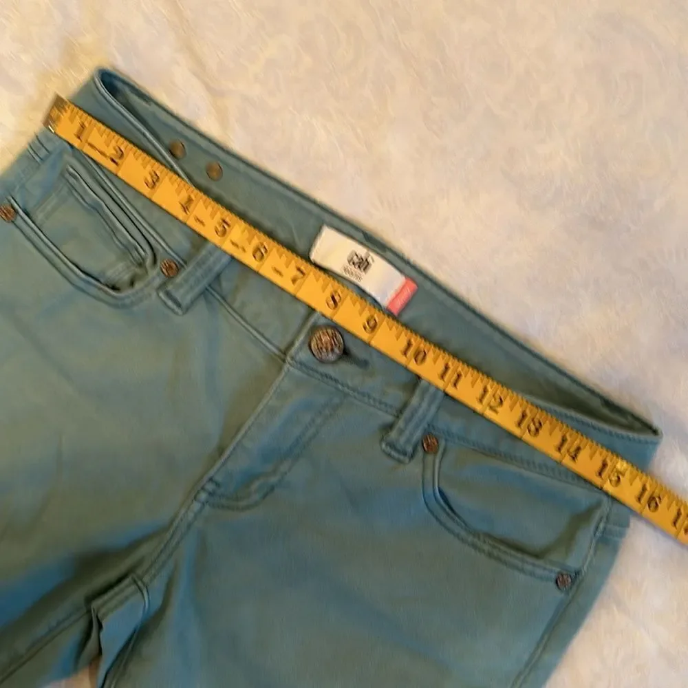 Cabi Jeans Green Skinny Size 4 Style 5169